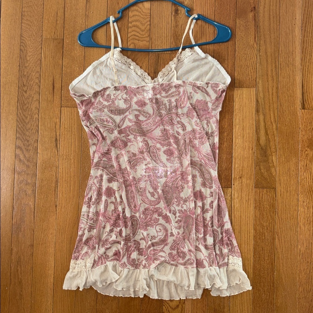 WinterSilks Women's Silk Chemise Lace Slip Night Dress Size Large - Picture 5 of 7